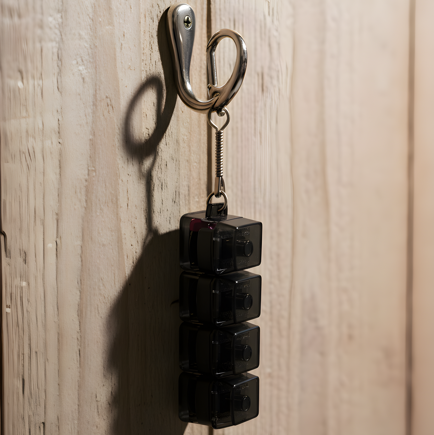 Clixie Keystack fidget keychain with mechanical switches and LED glow for stress relief